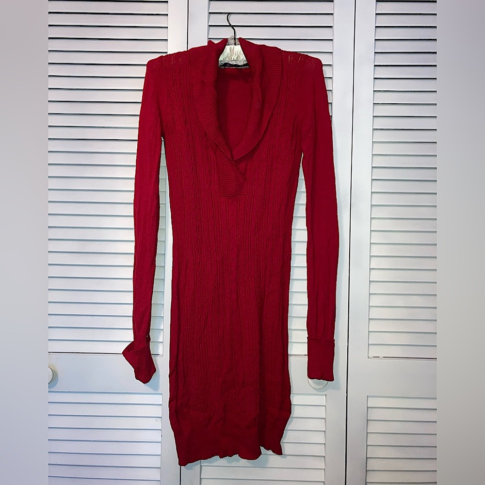 BCBGmaxazria long sleeve sweater dress